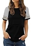 Smallshow Damen Stillshirt Kurzarm Umstandsmode Tshirt Still Nursing Tops...