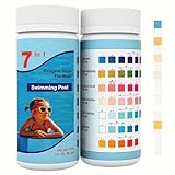 100 Stück Pool Teststreifen,7 IN 1 Pool Tester,Spa Whirlpool Teststreifen,...