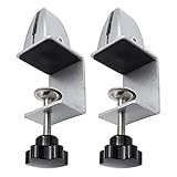 2 Stück Trennwand Schreibtisch Clip - Klemmhalter für Plexiglas, L Form Tischklemme,...