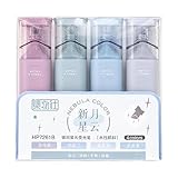 Glitzer-Textmarker, Kunst-Pastell, ästhetisches Design, schimmernder Highlighting-Effekt,...