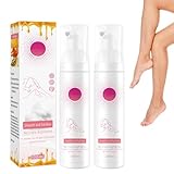 2 Stück Body Haarentfernung Schaum-Bienenwachs Haarentfernungsspray,Enthaarungsschaum...