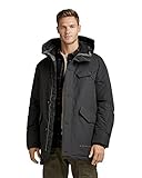 G-STAR RAW Herren Vodan Padded Hooded Parka, Schwarz (dk black...