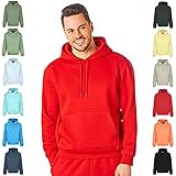 RIPT Herren Essentials by Performance Mens Hooded Soft Touch Lougewear Sweatshirt...