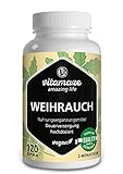Weihrauch Kapseln hochdosiert & vegan, 900 mg Extrakt pro Tagesdosis, 85%...