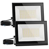 Aigostar LED Strahler außen 50W,2 Stück, Naturweiß 4000K 4500 Lumen Scheinwerfer IP65...
