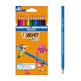 BIC Kids 8325669 Buntstift Tropicolors 2, 12-farbig sortiert, Kartonetui, 12...
