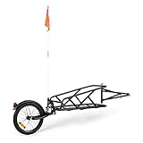 Klarfit Follower - Fahrradanhänger Lastenanhänger, einspurig, Ladefläche: 35,5 x 25,5 x...