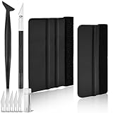 qingmeng 9 Stück Rakel für Folie, Folierungs Werkzeug, Folienrakel, Rackelset...