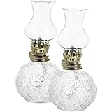 BESTonZON 2 Sätze Petroleumlampe - Öllampen aus Glas, Petroleumlampe Für...