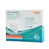 LUBEXXX FFP2 Maske (120 Stück) Atemschutzmaske Staubschutzmasken hygienisch...