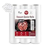 Fitge Vakuumierbeutel 28x600cm/3 Rollen für alle Vakuumiergeräte Vakuumrollen...