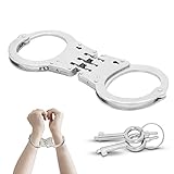 Profi Handschelle aus robusten Stahl incl. 2 Schlüssel Polizei Handschellen sehr stabil...