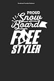 Snowboard Freestyle Notizbuch: 100 Seiten | Liniert | Winter Boarden Boarder...