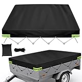 Anhänger Plane 210 x 114 x 10, Anhänger Abdeckplane, 750 kg Trailer Flat Tarpaulin,...