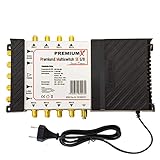 PremiumX PMSE 5-8 Multischalter mit Netzteil Second Edition Multiswitch 1 SAT für 8...