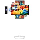 OFD 21.5' Portable TV on Wheels,Android 13 OS,1080p,6+128GB,Speicher Tragbarer...