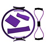 KIEUIENK Pilates Ring Set, Pilates Essentials Kit für Frauen, Brust Expander Widerstand...
