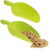 COM-FOUR 2x Futterschaufel zum Portionieren von Tierfutter – Sackschaufel aus...