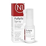 N1 Fußpilz Spray 25 ml - lindert Juckreiz & Reizungen - Fußpilz Creme/Hautpilz...