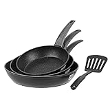 GRÄWE Pfannenset, 3-teilig, Ø 20 cm, Ø 24 cm, Ø 28 cm, induktionsgeeignet,...