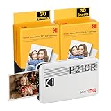 KODAK P210 Mini 2 Retro, Mobiler Farbig Handy Fotodrucker, Kompatibel mit Smartphone (iOS...