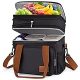 Generisch Mittagstasche für Herren und Damen,17L Kühltasche Faltbar,Isolierte...