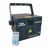YQVEOT Discolicht Partylicht, 2W/3W/5W RGB Strahl Animation Muster DJ Dance Bar Disco...