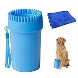 Houdao 2 in 1 Hundepfoten Reiniger Pfotenreiniger für Hunde Groß Silikon Tragbare Hund...