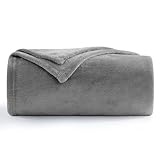 Aisbo Kuscheldecke Flauschig Decke Grau - Fleecedecke 150x200 cm XL Warme Sofa Decke,...