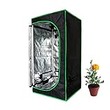 Lnlscle Pflanzenzuchtzelt, 23,6 X 23,6 X 47,2 Zoll, Reflektierender...