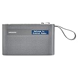 MEDION P66007 tragbares DAB+ Radio (DAB Plus, UKW, Bluetooth, 60 Senderspeicher, dimmbares...