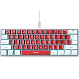 V700WR Standard USB Tastatur 61-Tasten RGB Minitastatur Mit Hintergrundbeleuchtung Nicht...