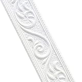 Jodimitty Wandbordüre Selbstklebend 2.3mx4.8cmx6mm Wasserdicht Bordüre 3D Spitzenmuster...
