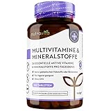 Multivitamin & Mineralstoffe - 365 hochdosierte Tabletten mit Bioaktiv-Formen und...