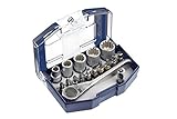 kwb Bit-Box - 17-teiliges Set mit Bits und Umschalt-Knarre - Robuste Kunststoff-Box mit...