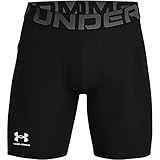 Under Armour Herren UA HG Armour kurze Laufhose atmungsaktive Herrenshorts, Black / White,...