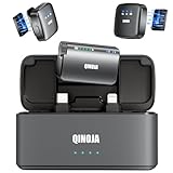 QINOJA Kabelloses Lavalier Mikrofon, Ansteckmikrofon für Handy/iPhone/Kamera/Computer -...