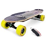 Longboard Elektrische Skateboards mit kabelloser Fernbedienung Wasserdicht Skate...