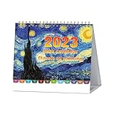 NOBRIM Desktop-Kalender Stehender Tischkalender 2023 mit kleinem Graffiti-Tischkalender...