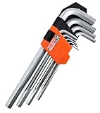 HERO Innensechskantschlüssel HEX 9-tlg. | Winkelschraubendreher Winkelschlüssel Satz |...