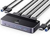 UGREEN HDMI 2.0 KVM Switch 4K@60Hz USB 3.0 Switch 4 Ports (3*USB 3.0+ USB C) Sharing 1...