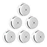 Rauchmelder 6er Set, AEGISLINK 10-Jahres Batterie Mini photoelektrischer...