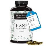 Hanfsamenöl Hanföl Kaltgepresst - 180 hochdosierte Kapseln - 1000mg Hanf Öl...