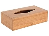 Koopman International Bambus Taschentuchspender Kosmetiktücher Kosmetiktücherbox...