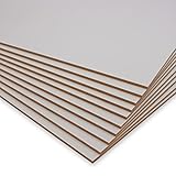 Peggy´s PEGBOARD MDF Zuschnitte 60x40 cm | 10 Stück MDF-Platten 3 mm einseitig weiß...