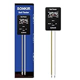 SONKIR Boden-pH-Meter, MS-X1 Verbesserter 3-in-1-Boden-Feuchtigkeits- / Licht- /...