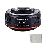 PHOLSY PK-EOS R Objektivadapter Kompatibel mit Pentax K PK Objektiv und für Canon R Mount...