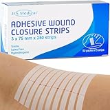 JFA Medical 250er Set Wundnahtstreifen-Strips/Klammerpflaster Nahtmaterial...