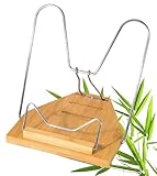 WEDO Bambus-Leseständer – verstellbarer Buchhalter für Bücher, Tablets &...