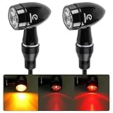 evermotor 3in1 Mini LED Blinker Motorrad E Geprüft, CNC-Verfahre 12V 2 Stück,...